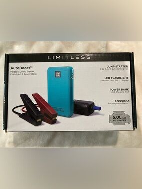 🚙 Jump Starter • Portable • Battery Power Bank with Flashlight - Teal
